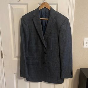 Slim fit plaid blazer